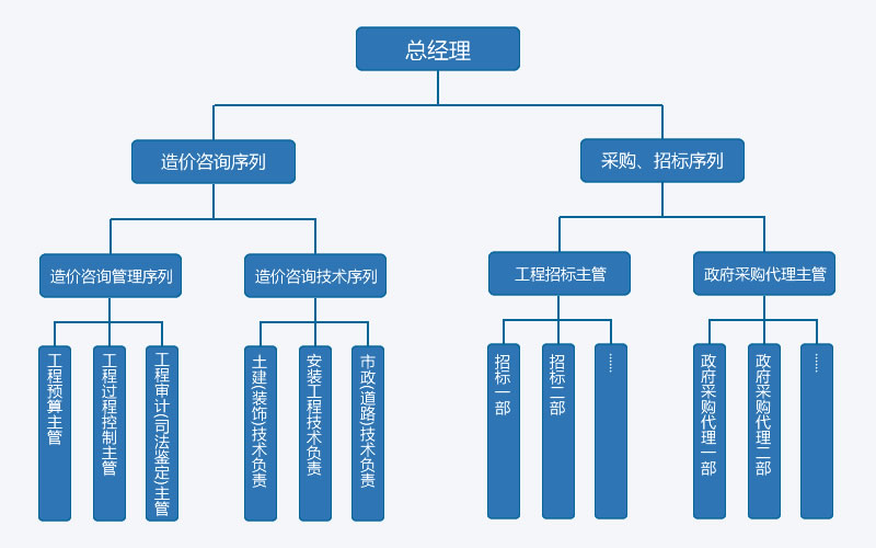 綿陽(yáng)正信工程造價(jià)咨詢(xún)有限公司組織架構(gòu)圖